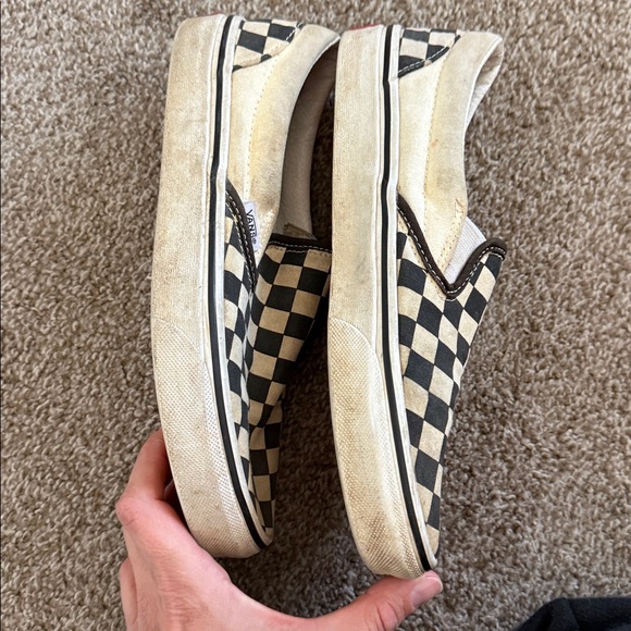 Vans Black and White Checkerboard Slip-Ons - Picture 6 of 7